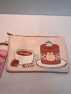Pusheen Sweet Dessert Wristlet NWT Kawaii Cat Clutch Pouch